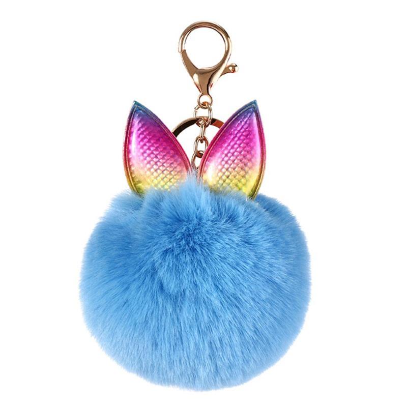 

Cute Plush Animals Keychains Fur Key Chains Toys Hanging Cute Bag Furry Hanging For Women Doll Fluffy Lovely Pompom Keyring