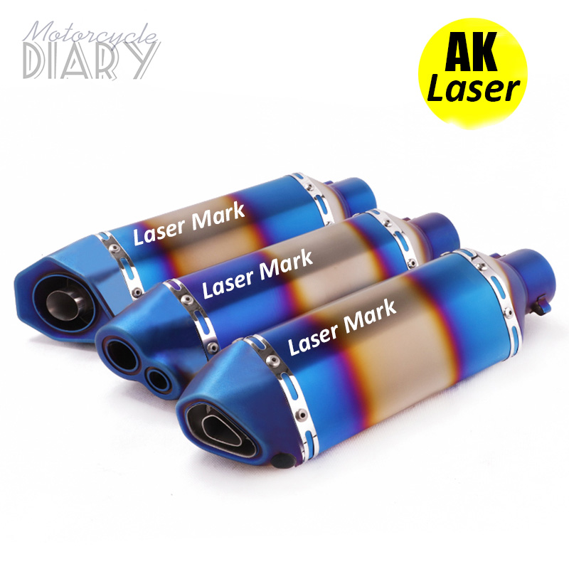 

For Ak Motorcycle Exhaust Escape Moto Pipe Muffler Pitbike DB killer For X- CBR125 SV650 XMAX 250 CBR300 MT09 G310r xmax300