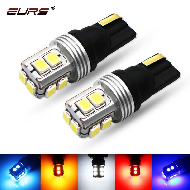 

2pcs T10 W5W LED Bulbs Canbus Car Signal Lamp Dome Reading License Plate Light Car Interior Light White Red Yellow blue 12V 24V, As pic