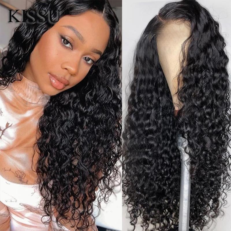 

13X4 Water Wave Lace Front Wig Already Made Human Hair Wigs With Lace Water Weave Human Hair Wig Frontal Brazilian Sale, Natural color