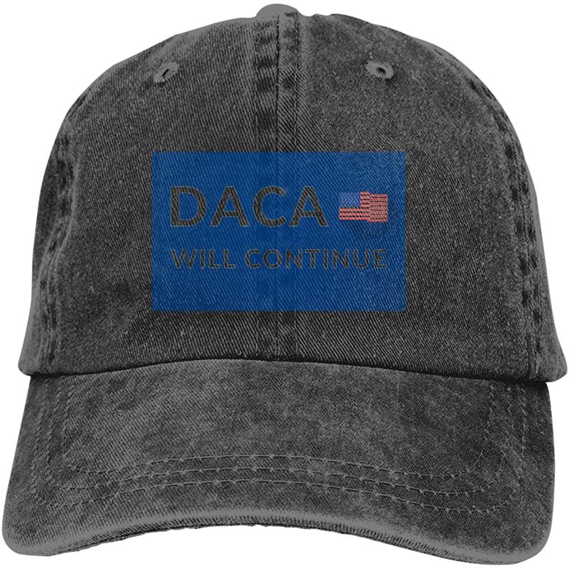 

DACA Will Continue Unisex Soft Casquette Cap Vintage Adjustable Baseball Caps, Gray