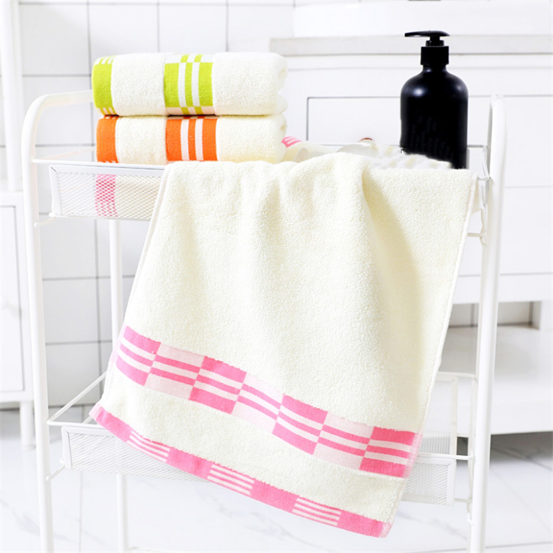 

3pcs Wholesale Towel Daily Necessities Cotton Plain Soft Absorbent Adult Face Wash Towel Can Be Customized LOGO 100% Cotton, Green