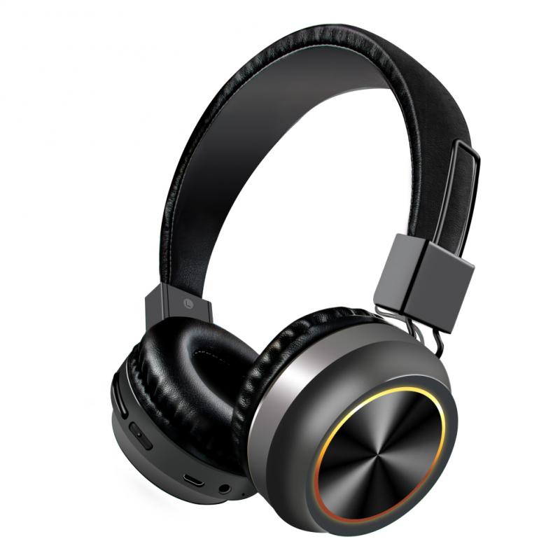 

Wireless Headset Bluetooth 5.0 Foldable LED Light Headset Super HiFi Subwoofer Wireless Bluetooth For Mobile Phone