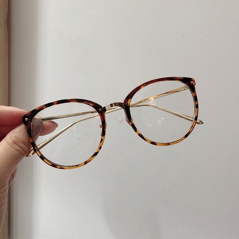 New Arrival Big Eyes Round Design Revival Optical Glasses Plastic Frame With Full Metal Legs Fashion Women Eyewear Wholesale-image-584803070