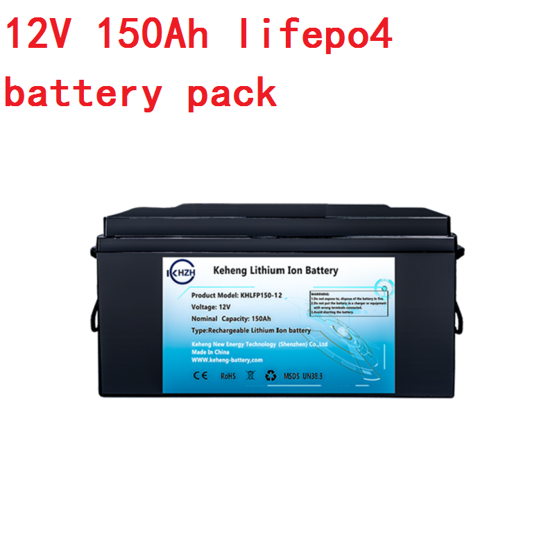 LiFePO4 12V 150Ah 1800wh 12.8v lithium ion battery pack with BMS for RV solar system Golf yacht-image-582589595