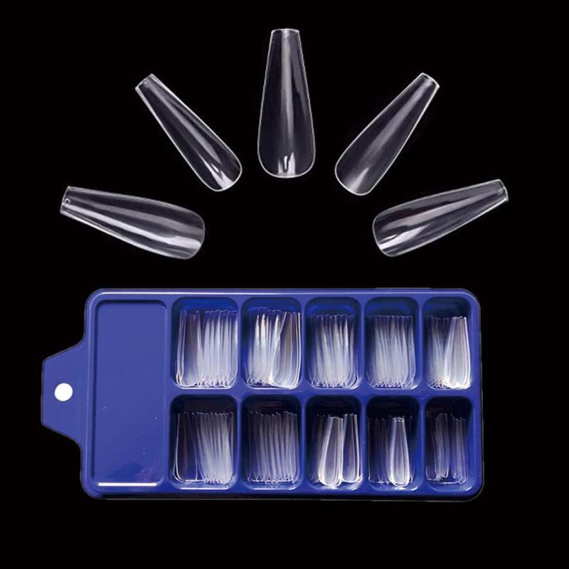 

100pcs White/transparent Ongle False Nail Tips With Box Ongle Transparent Half Fake Nail Art Acrylic French Tips