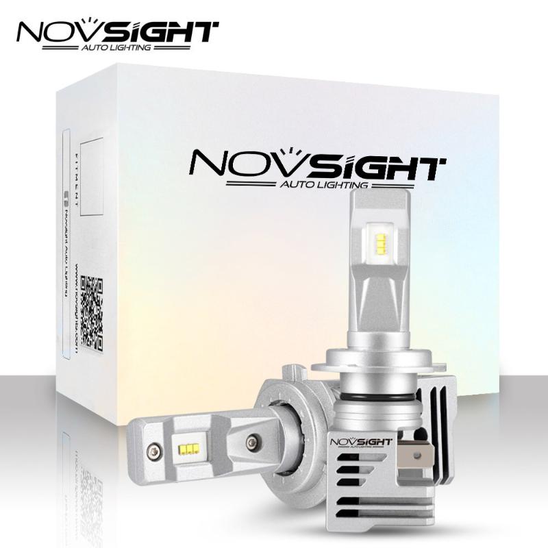 

NOVSIGHT New DESIGN 2PCS mini LED Car Headlight H11 H4 H7 9005 9006 3 4 H1 H3 55W 10000LM 6000K White Auto LED Lamps