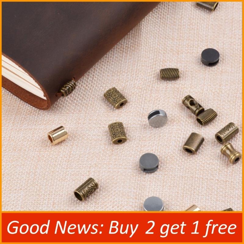 

Handmade Leather Notebook Accessory Core Fastener Metal Bean For TN Notebook Diary Journal Wholesale Sell in Bulk