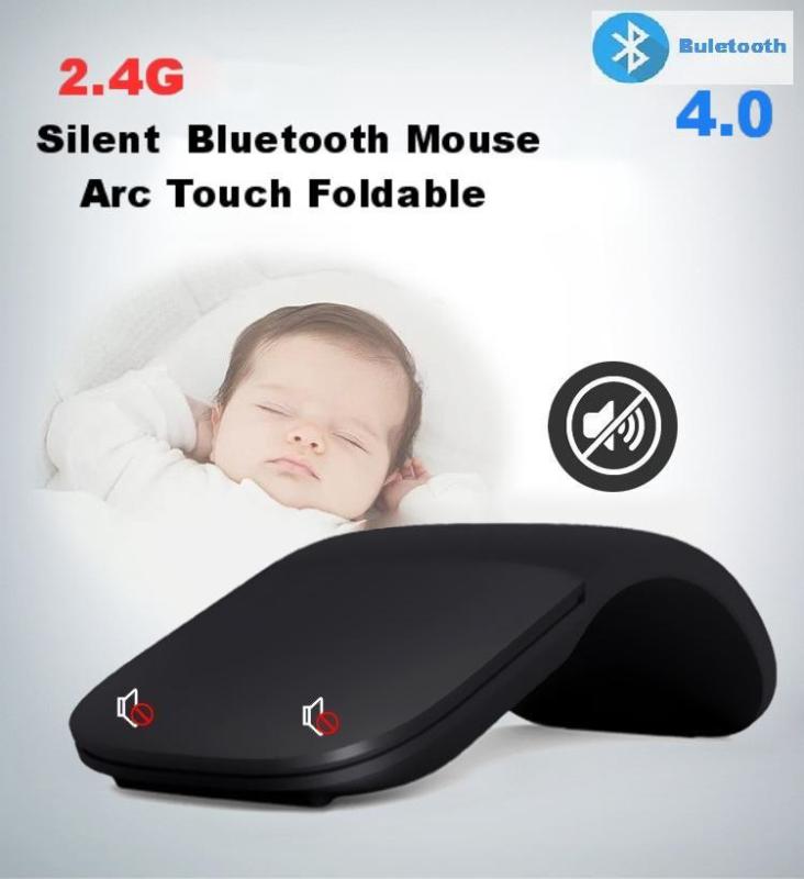 

2.4G Silent Wireless Mouse Arc Touch Foldable Mice Ultra Thin Laser Gaming Folding Mause For PC Laptop