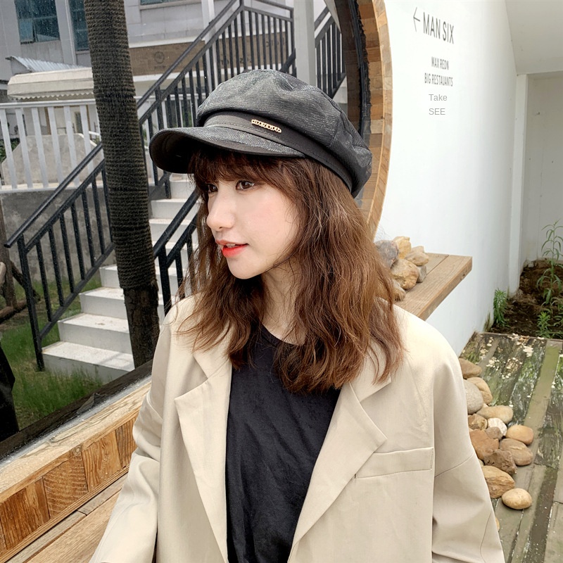 

2020 Spring and Autumn New Solid Color Mesh Navy Hat Korean Fashion Casquette Sunshade Outdoor Hat Female, Style 1