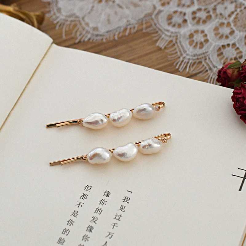 

ASHIQI Natural freshwater pearl hair clips pins accessories for women wholesale jewelry 2020