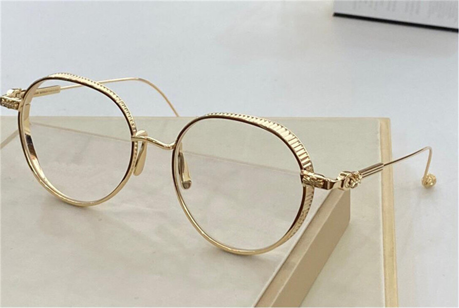 

new fashion design glasses vagasoreass retro round pure titanium frame transparent lens simple fashion optical glasses series quality