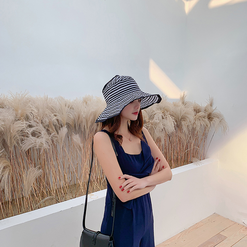 

2020 Summer Women's Hat Harajuku Style Broad-brimmed Fisherman Hat Ladies Fishing UV Protection Foldable Visor, Khaki