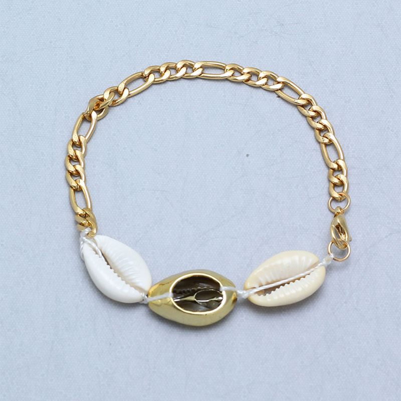 Encanto de Concha de Oro Shell Real-Colgante Perla Joyería Playa tarjeta hallazgos moteado