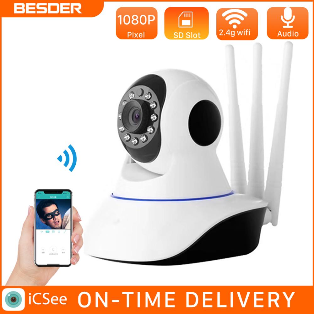 

1080P Dual Antanne Wireless IP Camera Smart WiFi IP Cam 360 Degrees Home Panoramic Night Vision Webcam Camcorder