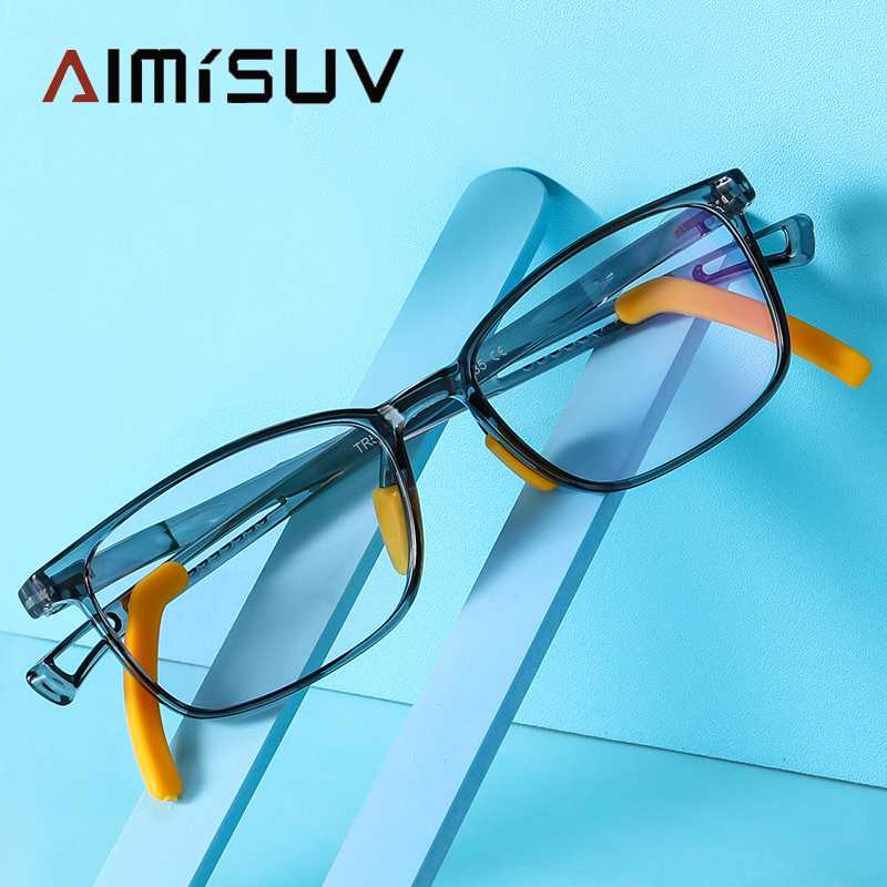 

Square Blue Light Blocking Glasses Kids New Arrival TR90 Flexible Frame Computer Gaming Clear wholesale Eyewear Children's UV400