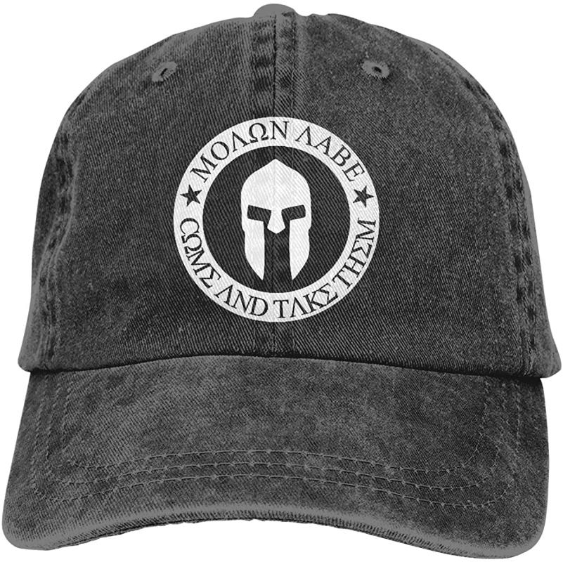 

Come And Take Them Molon Labe Unisex Soft Casquette Cap Vintage Adjustable Baseball Caps, Gray