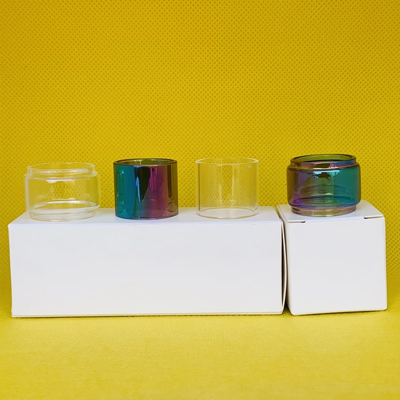 

SMOK Vape Pen 22 2ml Kit bag Normal Bulb Clear Rainbow Glass Tube Bubble Extension Convex 1pc/3pcs/10pcs box