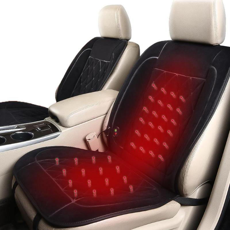 

Car Heated Seat Cover Cushion Hot Warmer 12V Heating Warmer Pad Cover Perfect for Cold Weather and Winter Driving Heating Heater