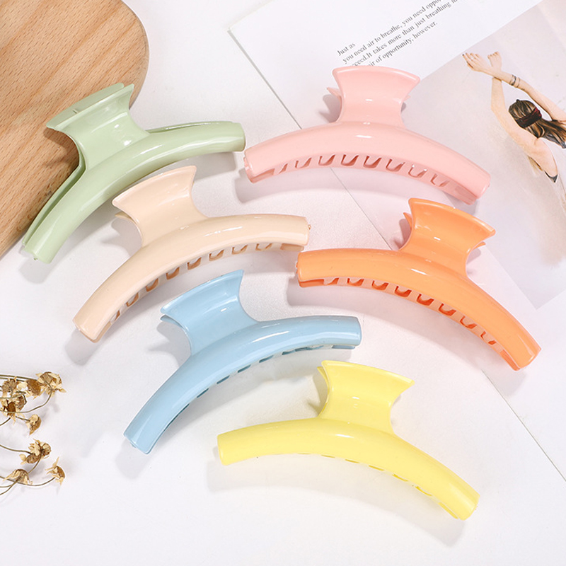 

Fashion 11cm Large Hair Clips Women Claw Clip Colorful Candy Color Clip Hair Girls Claw Hairclip Accessories