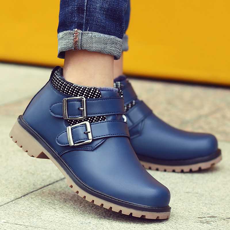 

New Boys Genuine Leather Shoes For Kids Wedding Show School Dress Flat Shoes Light Classic Children Performance Loafer Moccasins, Blue