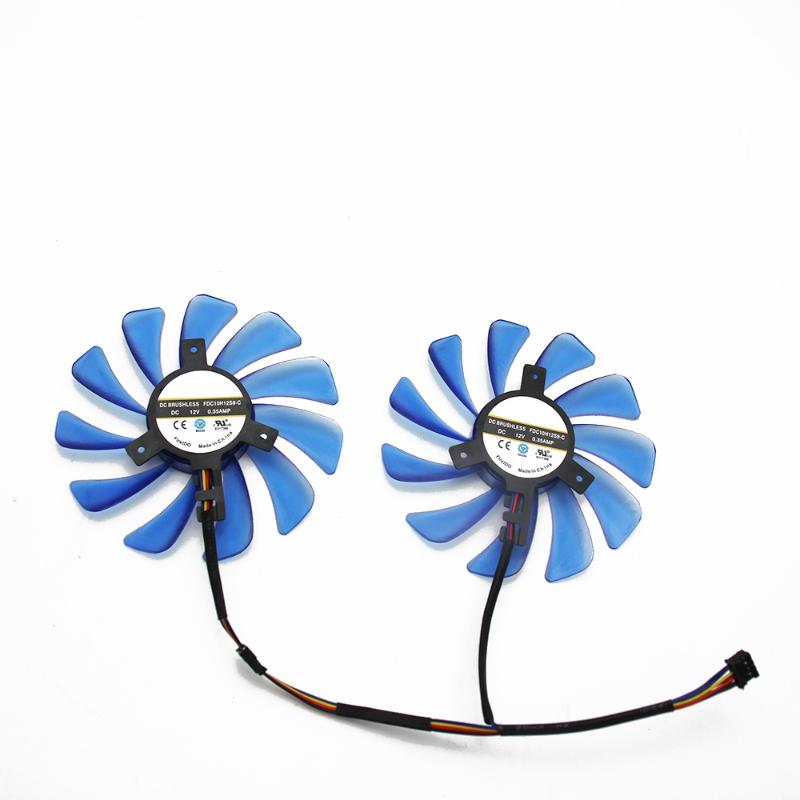 

FDC10H12S9-C de refrigeración de 95mm, 4 pines RX 580 GPU, ventilador refrigerador para sus RX580 RX 580 Ice QX2 OC 4GB / Turbo