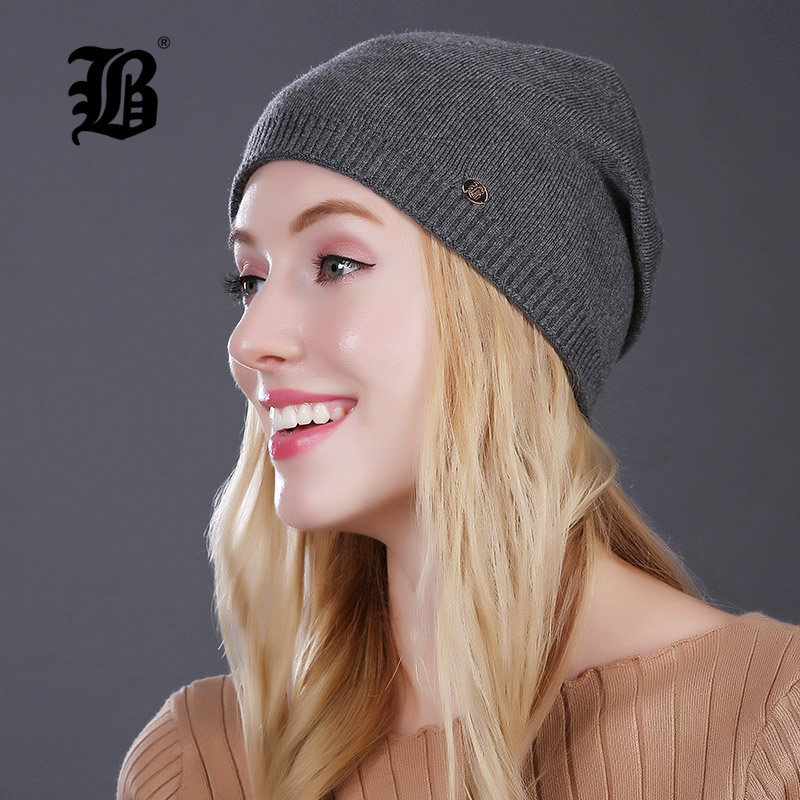 

FLB] Women's Hat Knitted Wool Hats For Winter Hip-hop Style Hot Sale Gorros For female Good Quality Casual Caps FLBMX17007, 17007 06