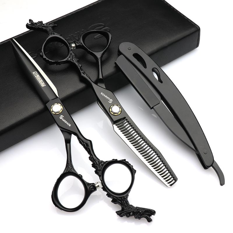 

6 inch professional hairdressing scissors Sharonds salon hairdresser scissors Japan 440c hair cutting thinning