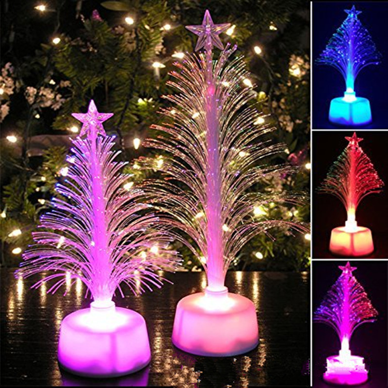 

1pcs Christmas Tree LED Light Lamp Color Changing Home Table Party Decor Christmas Decorations for Home navidad Xmas Gifts