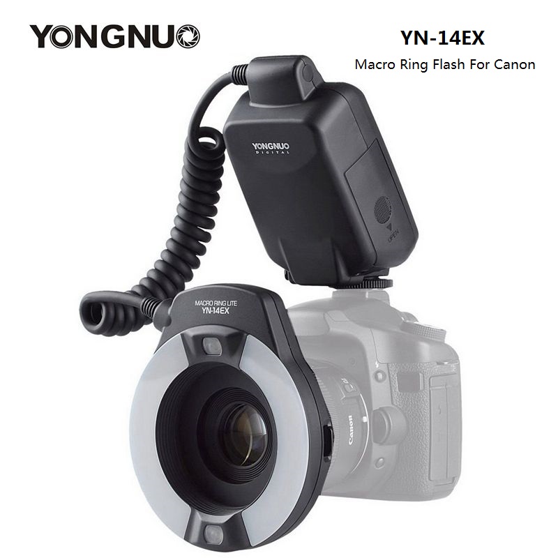 

YongNuo YN-14EX YN14EXL Macro Ring Light Flash with Adapter Ring Speedlite for DLSR 550D 650D 5Ds 5Dsr 760D 5D 750D 6D