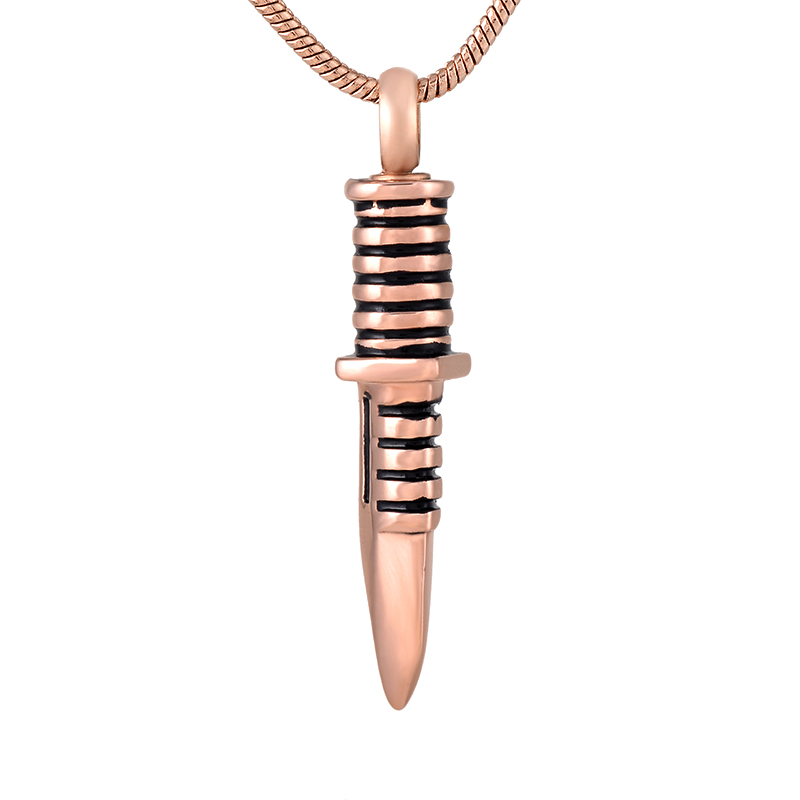 

IJD9792 Army Knife 316L Stainless Steel Cremation Keepsake Pendant for Ashes Urn Memorial Necklace for Men Jewelry