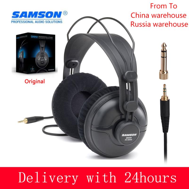 

SAMSON SR950 Professional Studio Reference Monitor Headphone Dynamic Headset Closed Ear Design for Recording Monitoring Game DJ