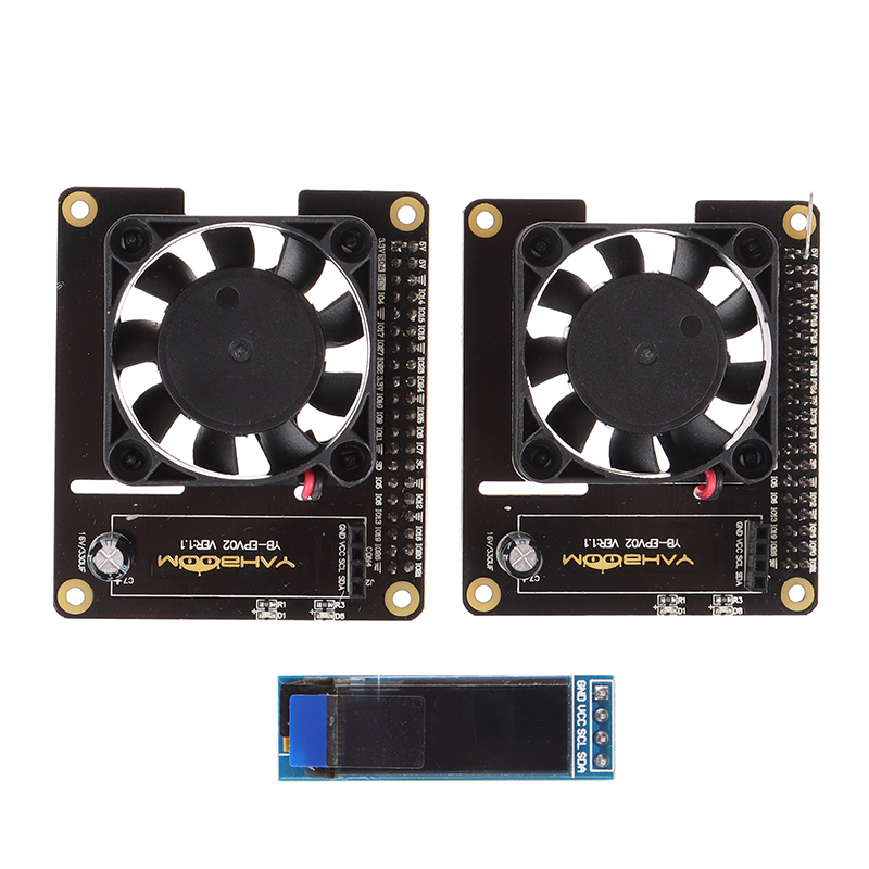 

Hot sale Pi 4 Intelligent Control Fan Speed Temperature Control LCD Ice Fan Expention Board for Pi 4 Model B/3B+/3B