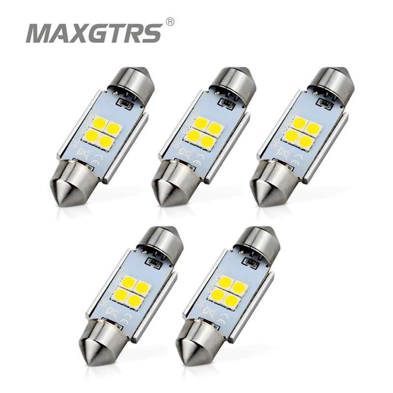 

5x Car Festoon C5W CANBUS 3030 LED Bulb No Error Car LED Lamp Interior Dome Map Reading Lights 28mm 31mm 36mm 39mm 41mm 44mm, As pic