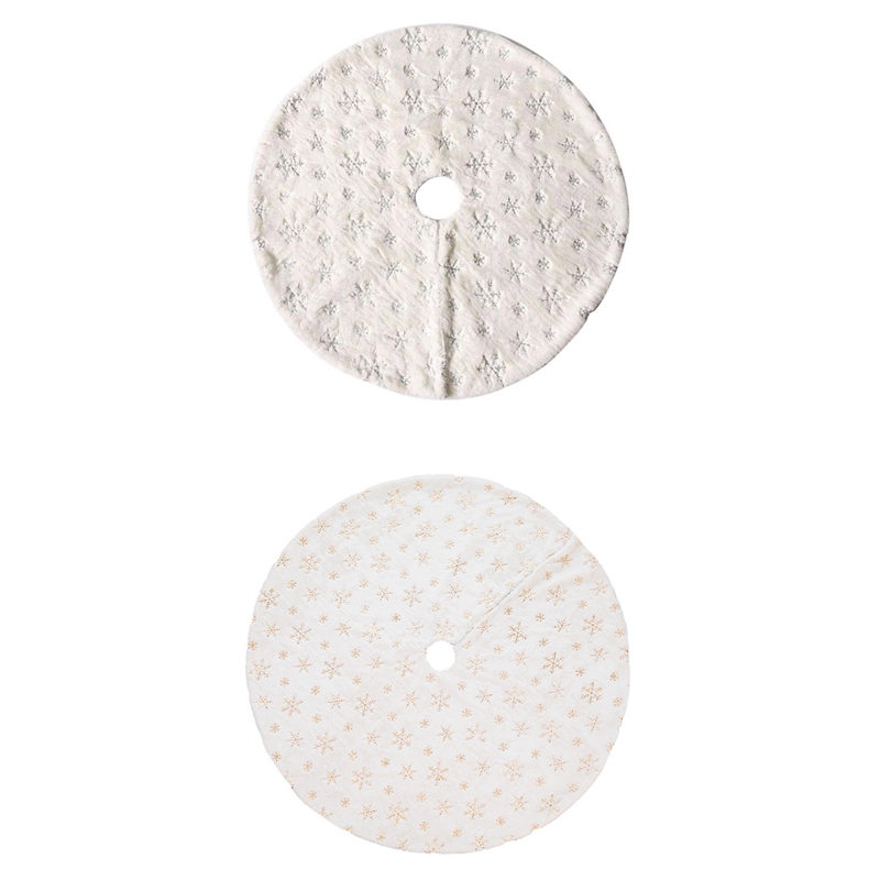 

90Cm Embroidered White Glitter Embroidered Christmas Tree Group Snowflake Christmas New Year Decorations Home Decorati