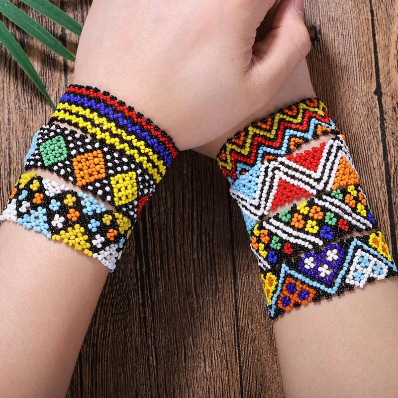 

Bohomain Handmade Shell Colorful Beaded Bracelets for Women 2020 Hot Sale Ethnic Multilayer Charm Bracelets Statement Wholesale