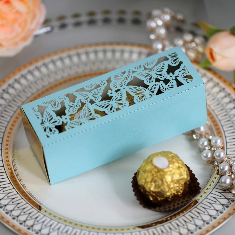 

20pcs Candy Box Hollow Out Butterfly Wedding Candy Box Gifts Favor Event Party Supplies