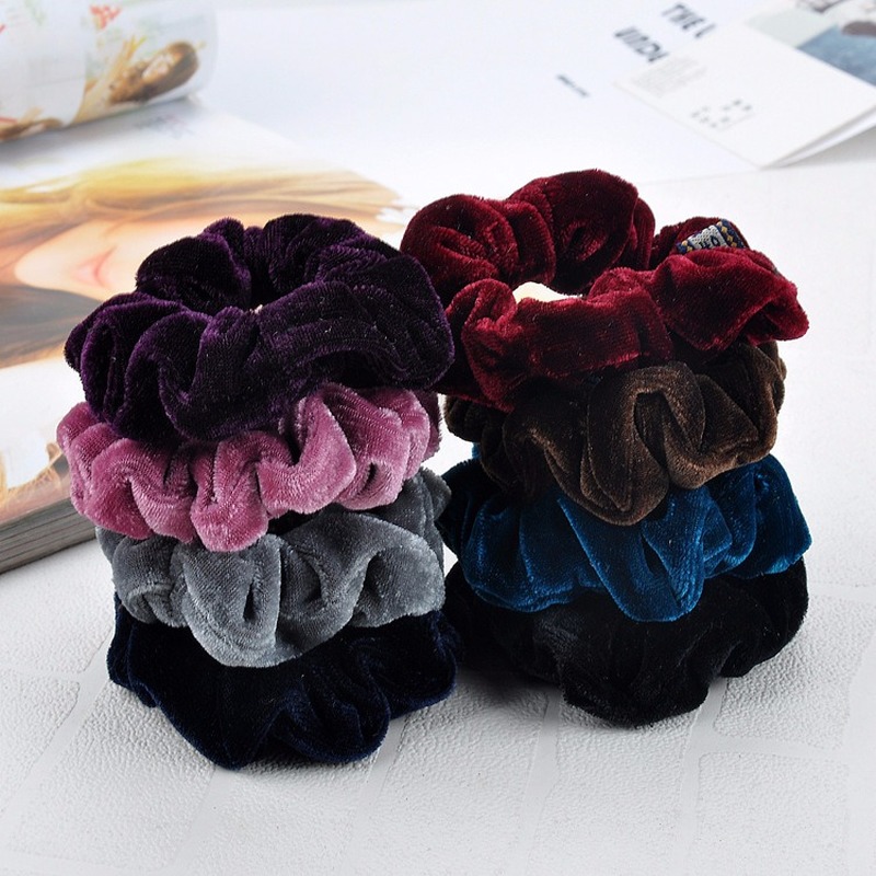 

Women Velvet Scrunchie Pack Elastic Hair Bands for Girls Scrunchies Headwear Ponytail Holders Rubber Band Hair Accessories