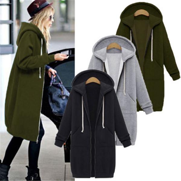 

2020 autumn and winter hot style women's fashion casual mid-length hooded long-sleeved sweater women's winter jacket, Kg-9