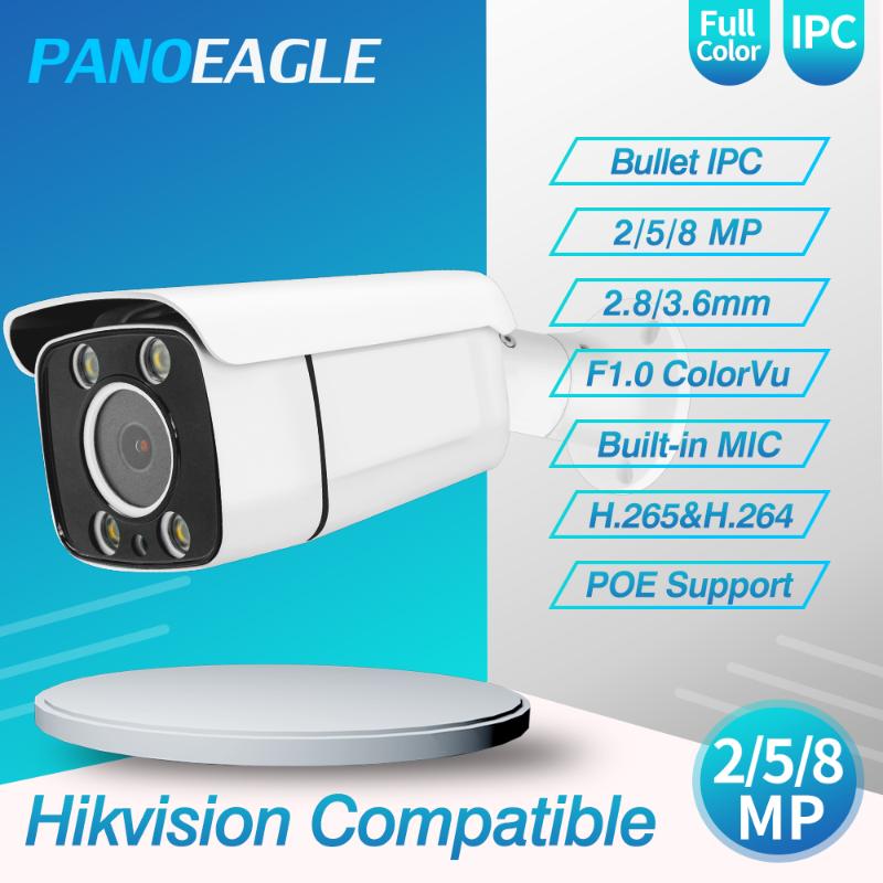 

PANOEAGEL 5MP POE IP Camera Full Color 8MP Network Camera ColorVu ONVIF Hikvision Protocl For Hikvision NVR Compatible