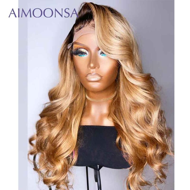 

Blonde Lace Front Wig Blonde Frontal Wig Body Wave Lace Front Wigs Human Hair 13x4 Ombre Human Hair Brazilian Remy 150%, As pic