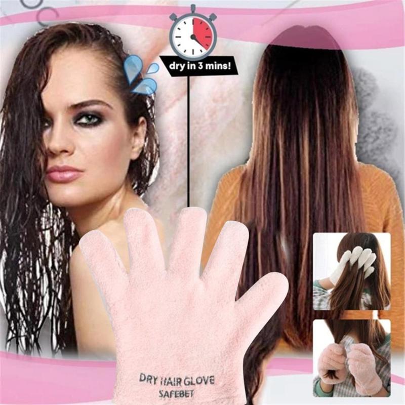 

Women Bathroom Products Ultra Absorbent Instant Hair-drying Glove Magic Microfiber dry hair glove Bath Towel #1015