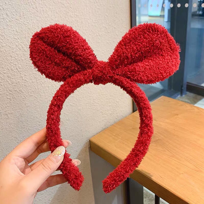 

Bear Ears Hairband Plush Womens Hair Head Hoop Sweet Lovely Girls Headband Kawaii Hair Band Ears Hoop Accessories