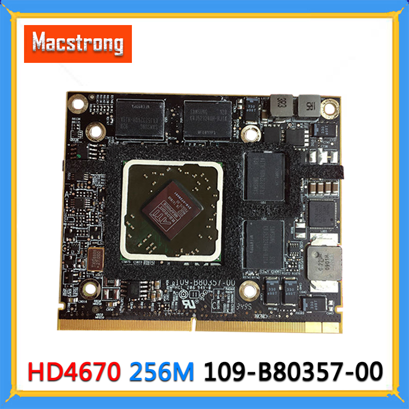 

Tested 109-B80357-00 HD 4670 4670M HD4670 for 21" A1311 27" A1312 256MB VGA Video Graphics Card 2009 2010