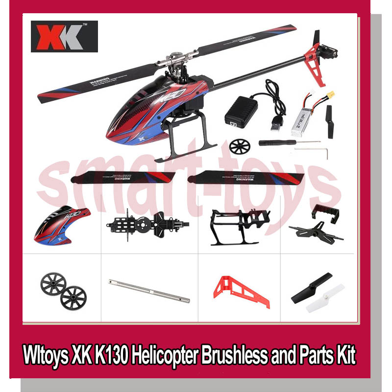 

WLtoys XK K130 Helicopter BNF with Original Battery Brushless RC Helicopter Body Only Without Remote Controller