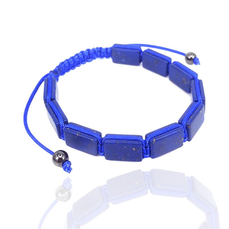 

New Charm Lapis Lazuli Bracelets men natural stone braided handmade woven wristband bracelets couple jewelry pulseira masculina