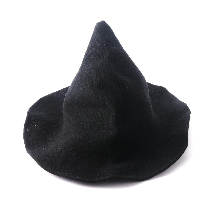 

Modern Halloween Witch Hat Woolen Women Lady Made From Fashionable Sheep Wool Christmas Halloween Party Hat