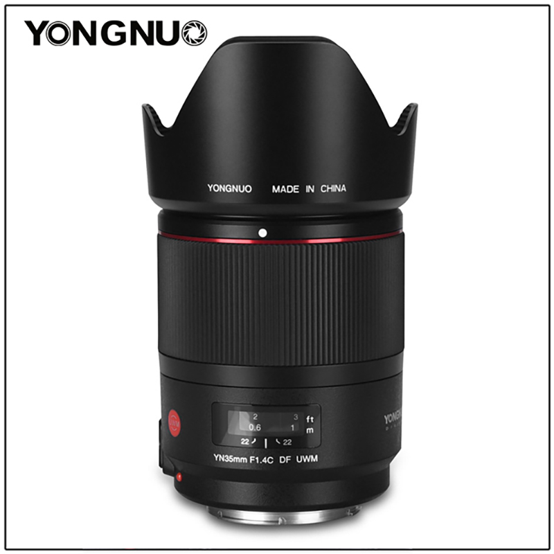 

Yongnuo yn35mm f1.4 wide angle fixed focus AF lens Canon full frame auto focus human image architectural scenery