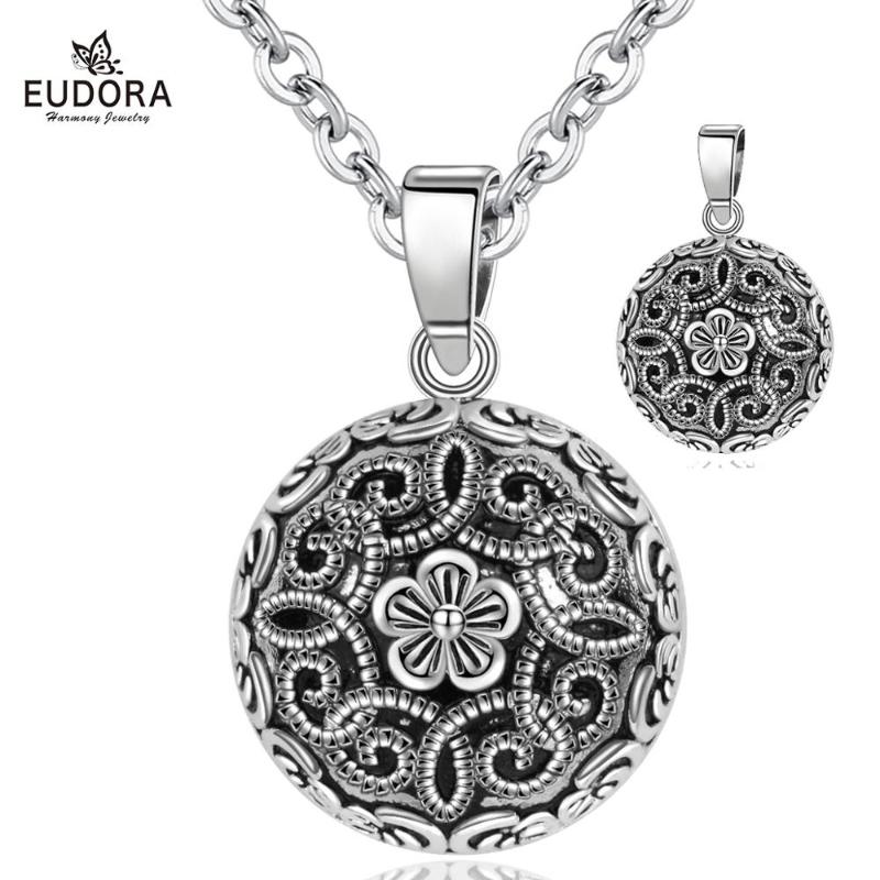 

Eudora Pregnancy bola harmony Pendant black colors harmony bola ball Necklace for pregnant woman pregnancy vintage gift B332Y
