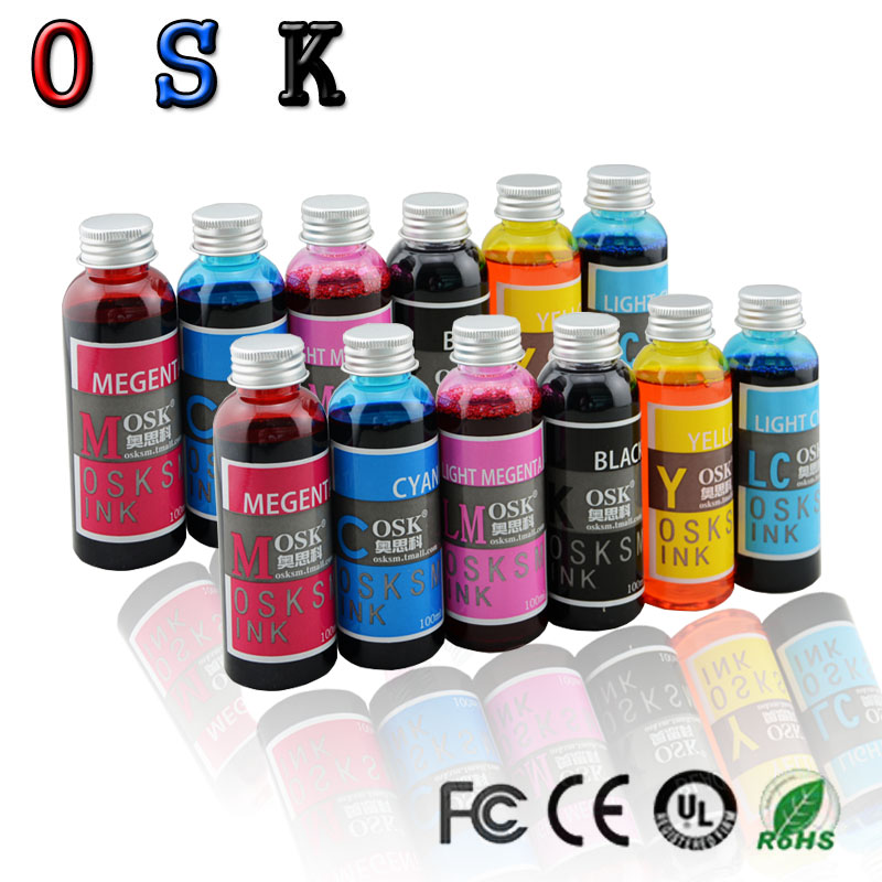 

100ML x 12-color edible ink for printers for cake chocolate coffee and printers